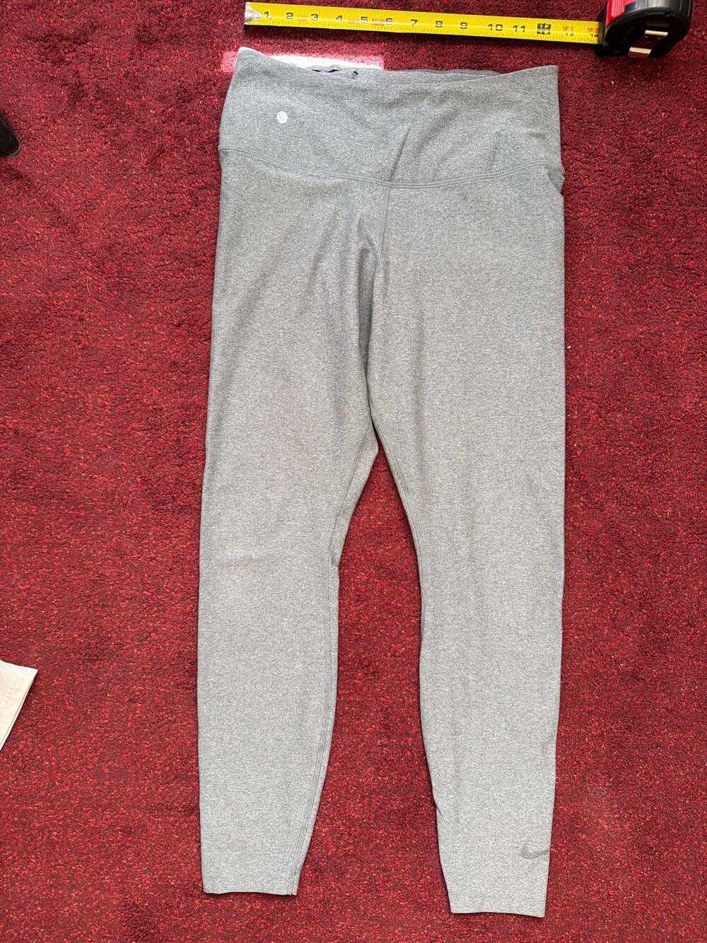 Nike One Legend Pant Dri-Fit Heather Gray Yoga Leggings Women's Medium